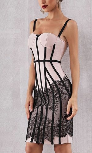 Women's Strap Lace Spaghetti Summer Party Dress