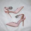 Crystal Satin High Heel Shoes 2