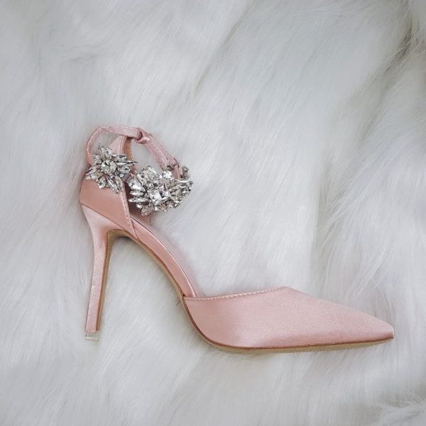 Crystal Satin High Heel Shoes 3