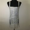 Chainmail Crystal Backless Mini Dress 4