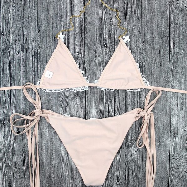 Crystal Lace Bikini Two Piece Swimsuit 2