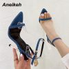 Pointed Toe Padlock High Heels 4