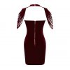 Sleeveless Dress Velvet Strapless Bodycon Mini Dress 6