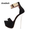 Ankle Strap Platform Stilletto High Heels  3