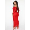 Off The Shoulder Ruched Double Layer Mesh Dress  2