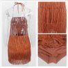 Summer Tassel Halter Backless Bodycon Party Dress 6