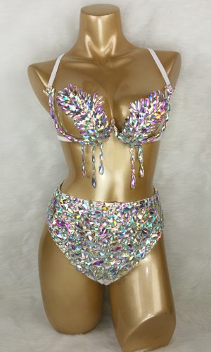 Two Piece Carnival Bra & High Waist Pants 1