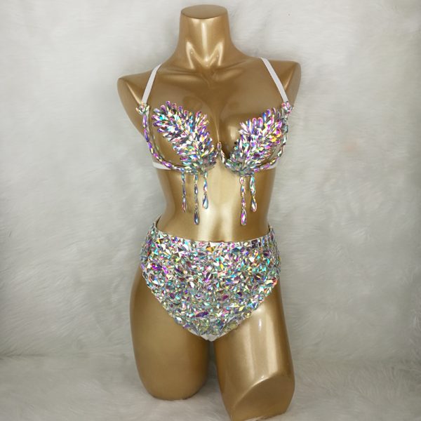 Two Piece Carnival Bra & High Waist Pants 1