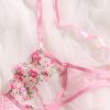 Sexy Floral Embroidery Underwear Set  3