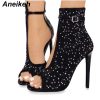 Crystal High Heel Rhinestone Party Shoes 1