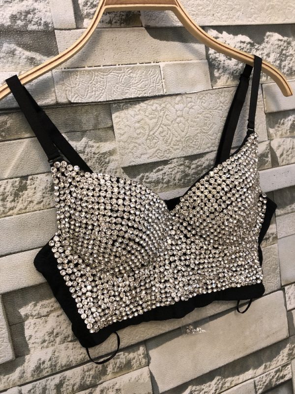 Rhinestone Bead Bustier Top 3