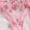 Sexy Floral Embroidery Underwear Set  4