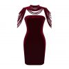 Sleeveless Dress Velvet Strapless Bodycon Mini Dress 5