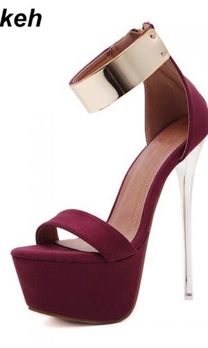 Ankle Strap Platform Stilletto High Heels  2