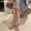 Butterfly-Knot Cross-Tied Crystal Pointed Toe Pumps 2