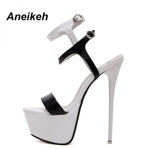 Strappy Platform Open Toe High Heels 4