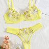 Sexy Floral Embroidery Underwear Set  6