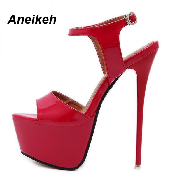 Open Toe Platform High Heel Shoes 3