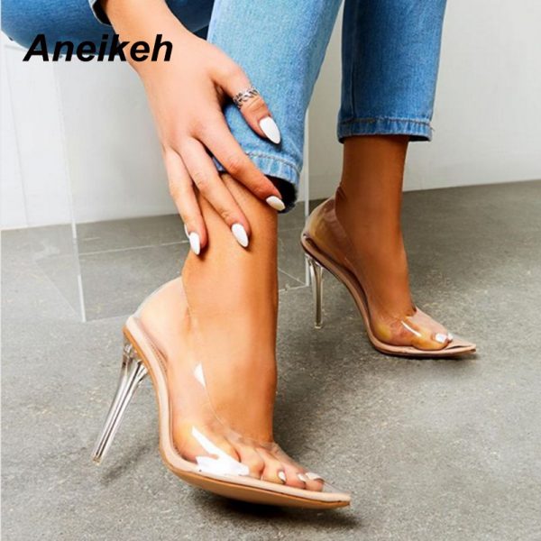 PVC Transparent High Heel Shoes 2