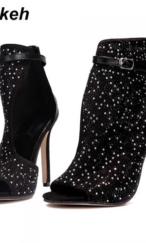 Crystal High Heel Rhinestone Party Shoes 2