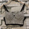 Rhinestone Bead Bustier Top 2