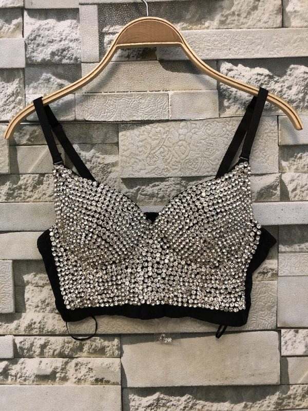 Rhinestone Bead Bustier Top 2