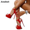 Open Toe Platform High Heel Shoes 1