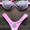 Silver Rhinestone Crystal Bikini 3