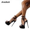 Strappy Platform Open Toe High Heels 1