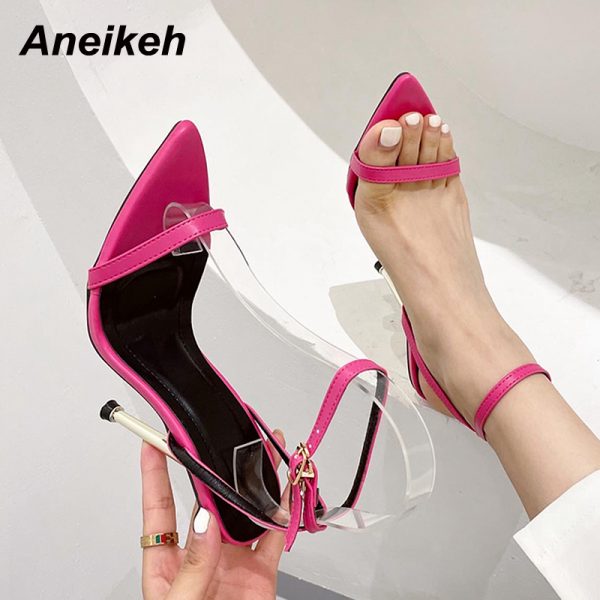 Pointed Toe Padlock High Heels 3