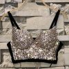 Rhinestone Bead Bustier Top 1