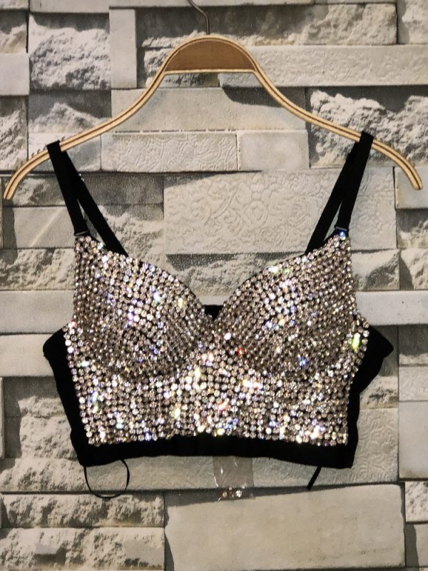 Rhinestone Bead Bustier Top 1