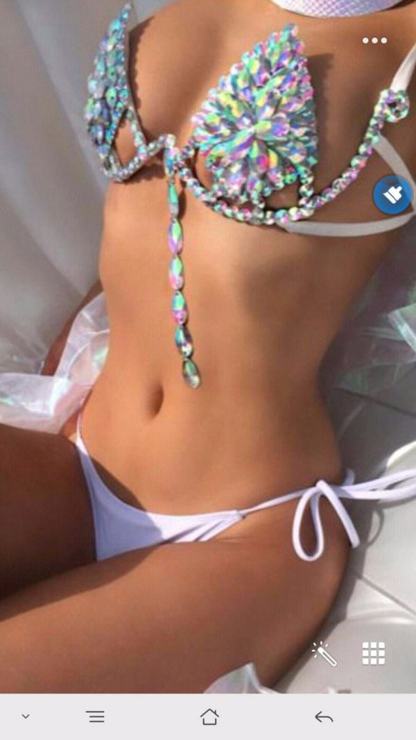 Rhinestone Crystal Bikini Set 1