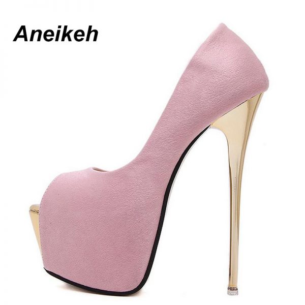 Stiletto Open Toe High Heel Platform Shoes 3