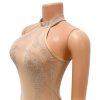 Mesh Sheer See-Through Bodycon Rhinestone Dress 6